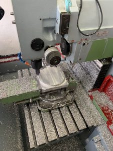 first tests of the CNC machine
